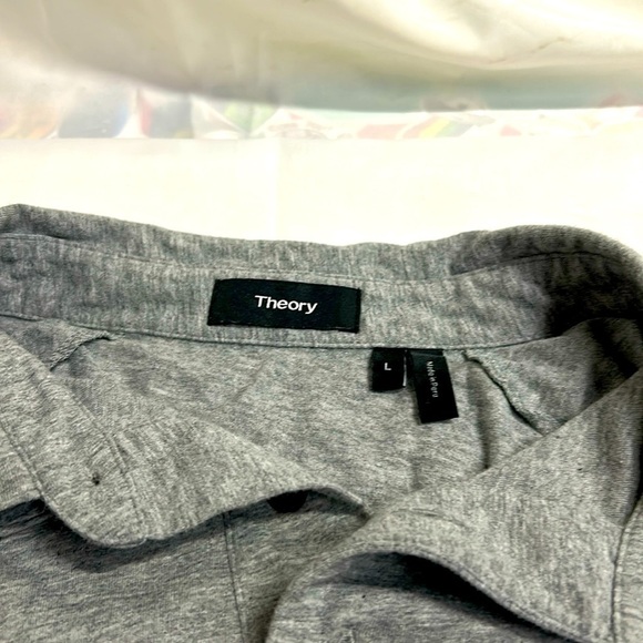 Theory 3 Button Polo Shirt with Raglan Short Sleeve. Large NWOT - Picture 2 of 6